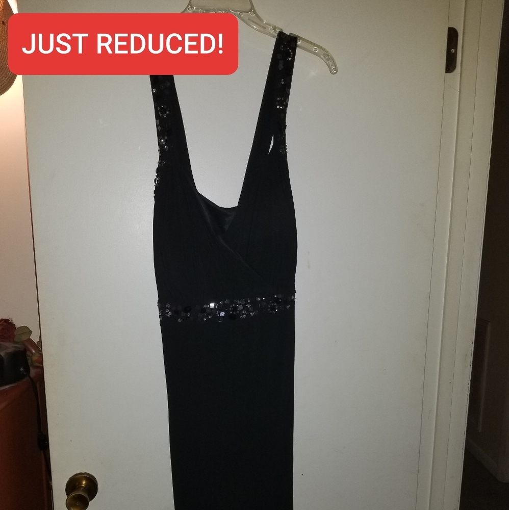 Reduced: Jersey Cocktail Dress w Sequin Detail